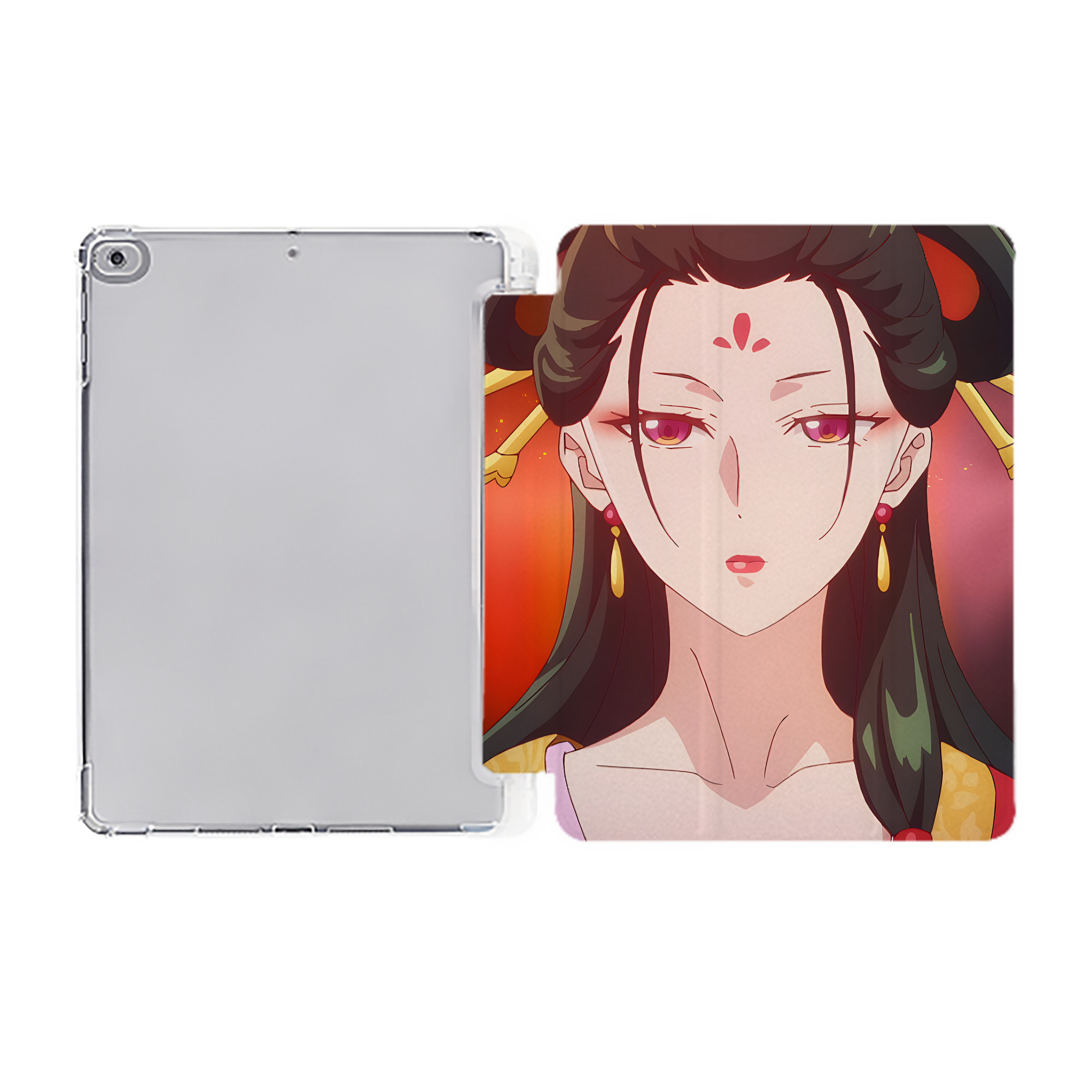 （画像用） 薬屋のひとりごと The Apothecary Diaries IPad ケース ペン収納付き 三つ折りスタンド PUレザー×シリコン 対応機種9.5/10.5/10.9インチ
